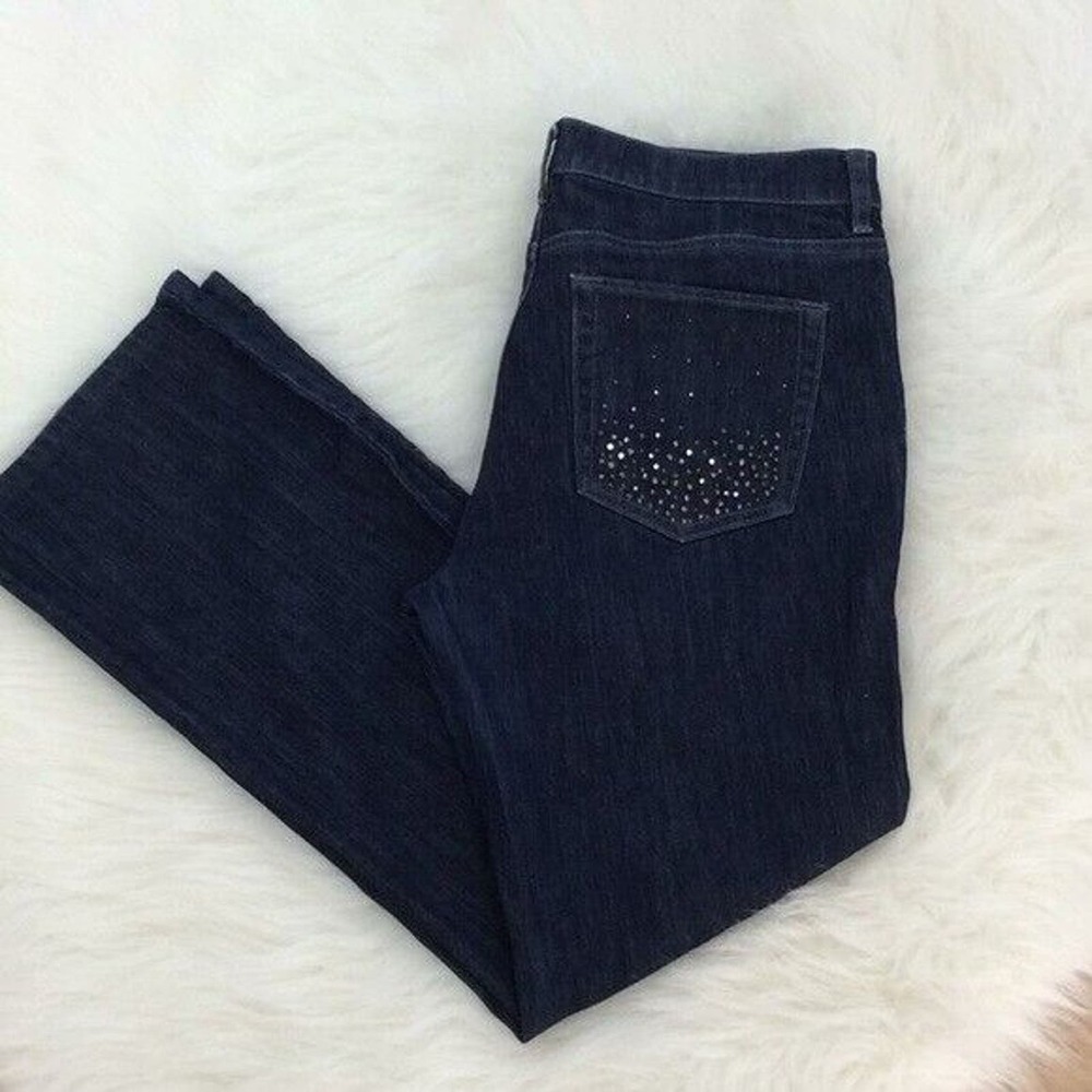 Limited Edition NY & Co. sparkle pocket denim jean Bootcut Women’s Size‎ 12